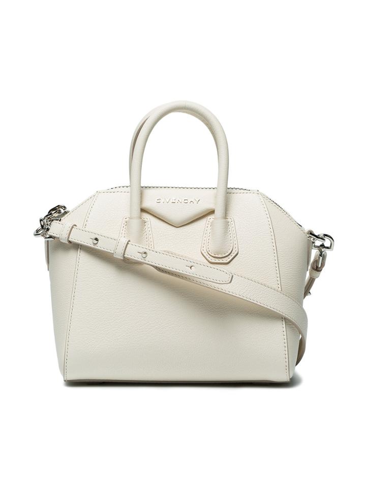 Givenchy White Mini Antigona Tote Bag
