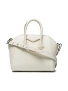 Givenchy White Mini Antigona Tote Bag