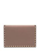 Valentino Pink Rockstud-embellished Leather Clutch Bag