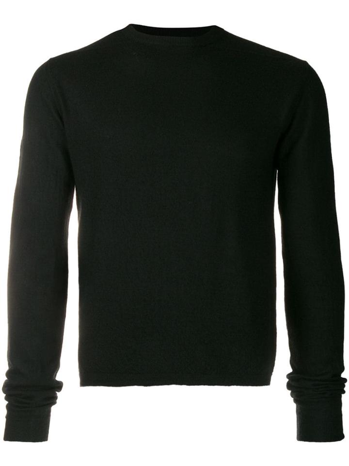 Rick Owens Oversized-sleeve Knitted Jumper - Black