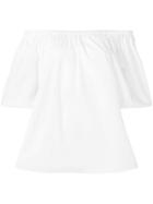 Alexander Mcqueen Off Shoulder Blouse - White