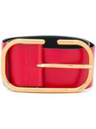 Valentino Valentino Garavani Wide Buckle Belt - Red
