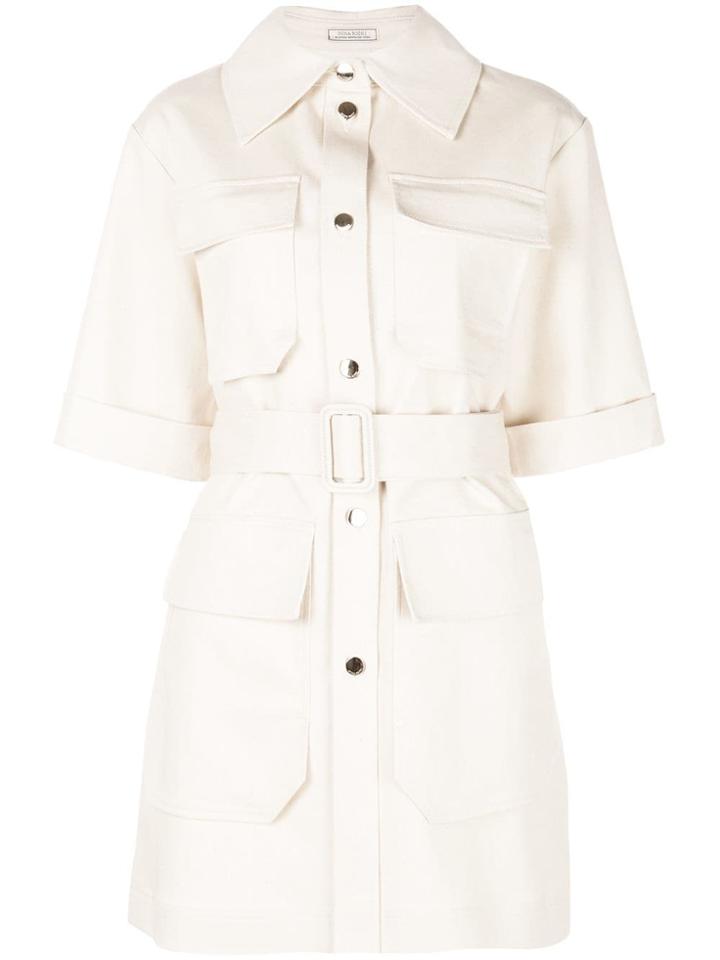 Nina Ricci Belted Cargo Jacket - Neutrals