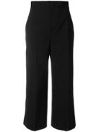 Red Valentino Cropped Tailored Trousers - Black