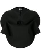 Junya Watanabe Structured Cropped Top - Black