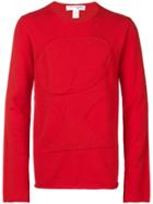 Comme Des Garçons Shirt Boys Raised Panels Sweater - Red