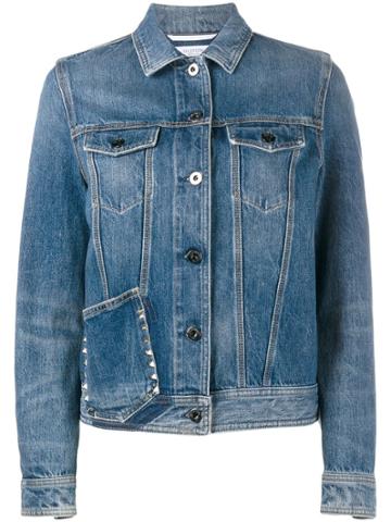 Valentino Untitled Denim Jacket - Blue