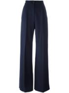 Erika Cavallini 'ericka' Trousers, Women's, Size: 44, Blue, Cotton/polyamide/virgin Wool