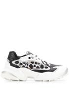 Sergio Rossi Animal Print Sneakers - Black