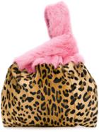 Simonetta Ravizza Furrissima Leopard Tote Bag - Pink & Purple