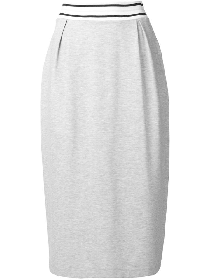 Fabiana Filippi High Waisted Midi Skirt - Grey