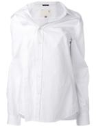 R13 Asymmetric Buttoned Shirt - White