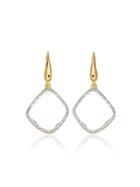 Monica Vinader Gp Riva Diamond Hoop Earrings - Gold