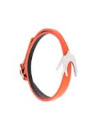 Mcq Alexander Mcqueen 'swallow' Double Wrap Bracelet, Women's, Yellow/orange