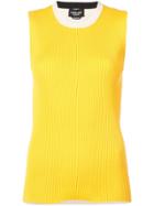 Calvin Klein 205w39nyc Ribbed Contrast Tank Top - Yellow