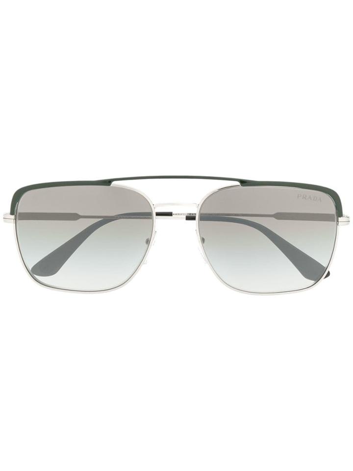 Prada Eyewear Square Sunglasses - Green