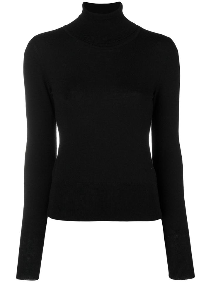 Mm6 Maison Margiela Elbow Patch Jumper - Black