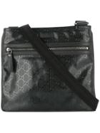 Gucci Pre-owned Gg Pattern Cross Body Shoulder Bag - Black