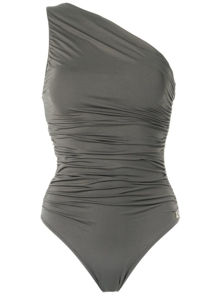 Brigitte One Shoulder Swimsuit, Women's, Size: Medium, Green, Polyamide/spandex/elastane