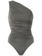 Brigitte One Shoulder Swimsuit, Women's, Size: Medium, Green, Polyamide/spandex/elastane