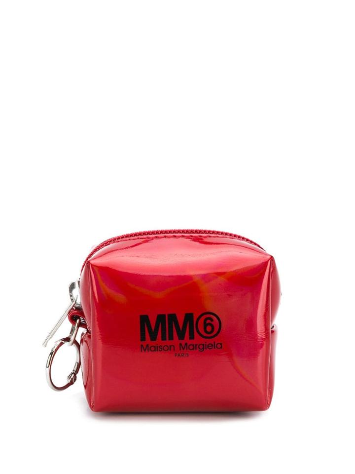 Mm6 Maison Margiela Zip Logo Purse - Red