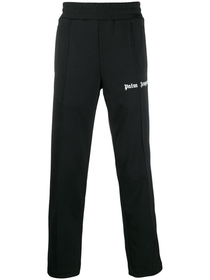 Palm Angels Logo Print Sweatpants - Black