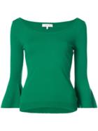 Milly Flared Sleeves Jumper - Green