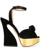 Charlotte Olympia 'vreeland Sculpted' Sandals - Black