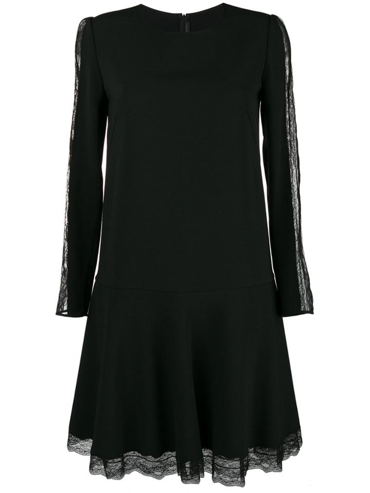 Ermanno Scervino Long-sleeve Flared Dress - Black