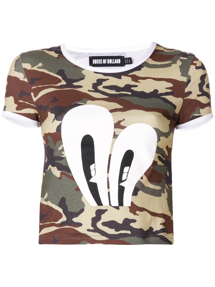 House Of Holland Camo T-shirt - Multicolour