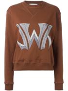 J.w.anderson Logo Print Sweatshirt, Women's, Size: Xs, Brown, Cotton