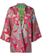 Rianna + Nina Floral Print Kimono - Red