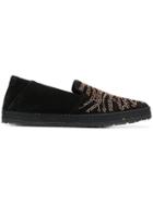 Roberto Cavalli Microstud Slippers - Black