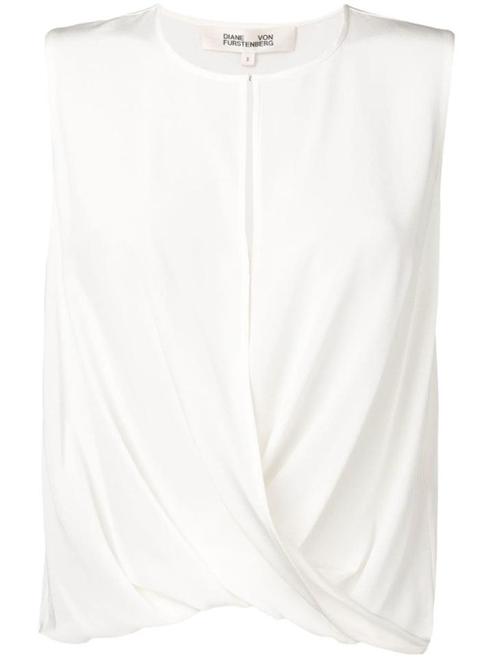 Dvf Diane Von Furstenberg Wrap Front Vest - White