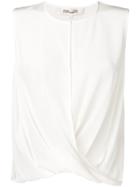 Dvf Diane Von Furstenberg Wrap Front Vest - White