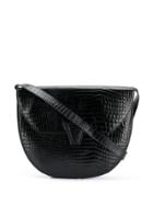 Yves Saint Laurent Pre-owned 1970's Crocodile Effect Shoulder Bag -