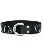 Valentino Vltn D-ring Buckle Belt - Black