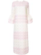 Bambah Camelia Striped Flared Dress - White