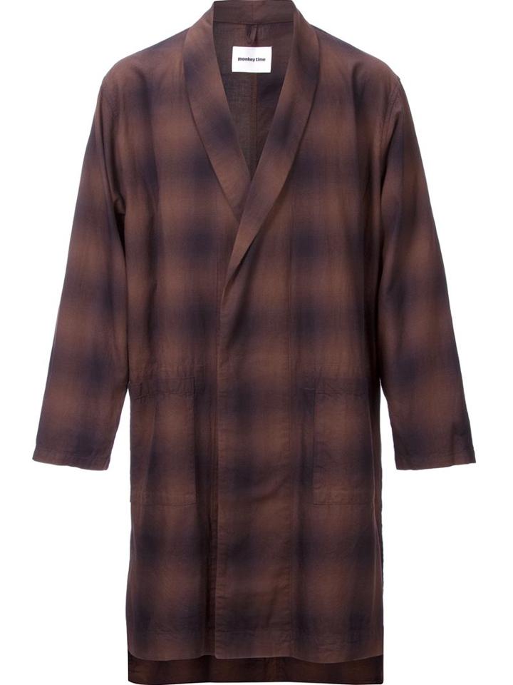 Monkey Time Checked Oversized Jacket