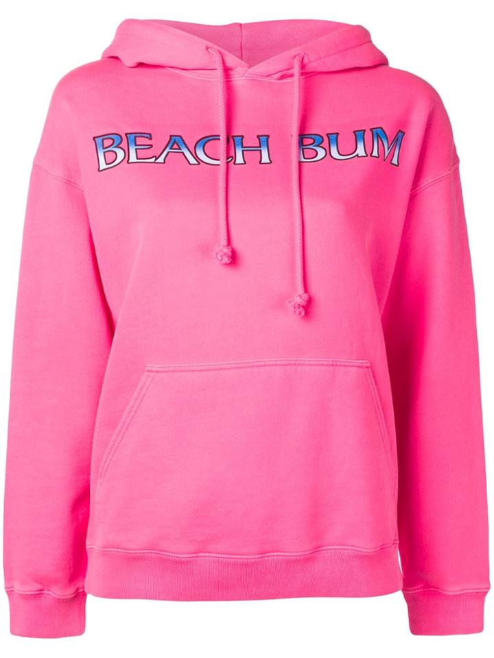 Ashley Williams Beach Bum Print Hoodie - Pink