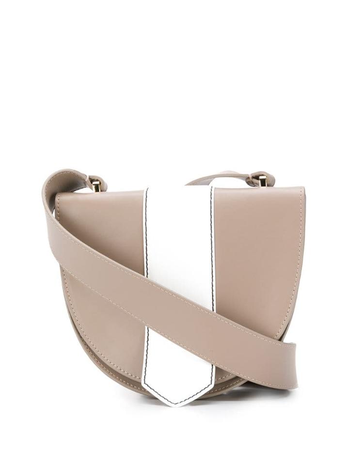 L'autre Chose Bi-colour Cross Body Bag - Brown