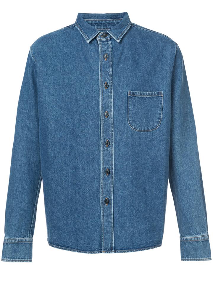 Simon Miller Fitted Denim Shirt - Blue