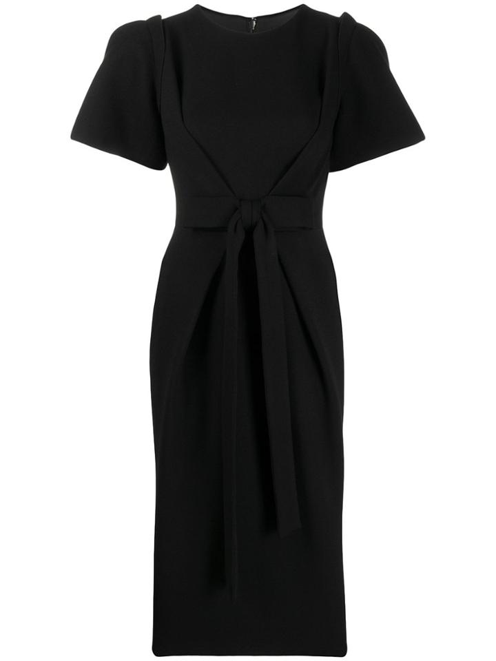 Dolce & Gabbana Bow Detail Midi Dress - Black