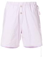 Humanoid Elastic Waist Shorts - Pink & Purple