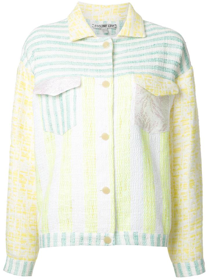 Edeline Lee Gabo Jacket, Women's, Size: 12, White, Cotton/acrylic/polyester