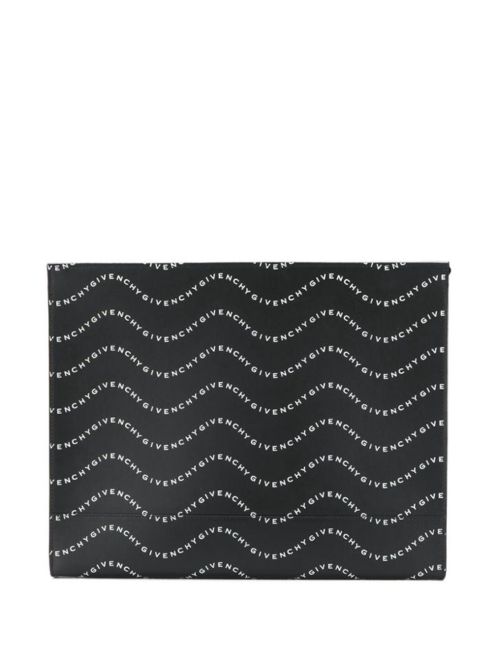 Givenchy Wave Logo Clutch - Black