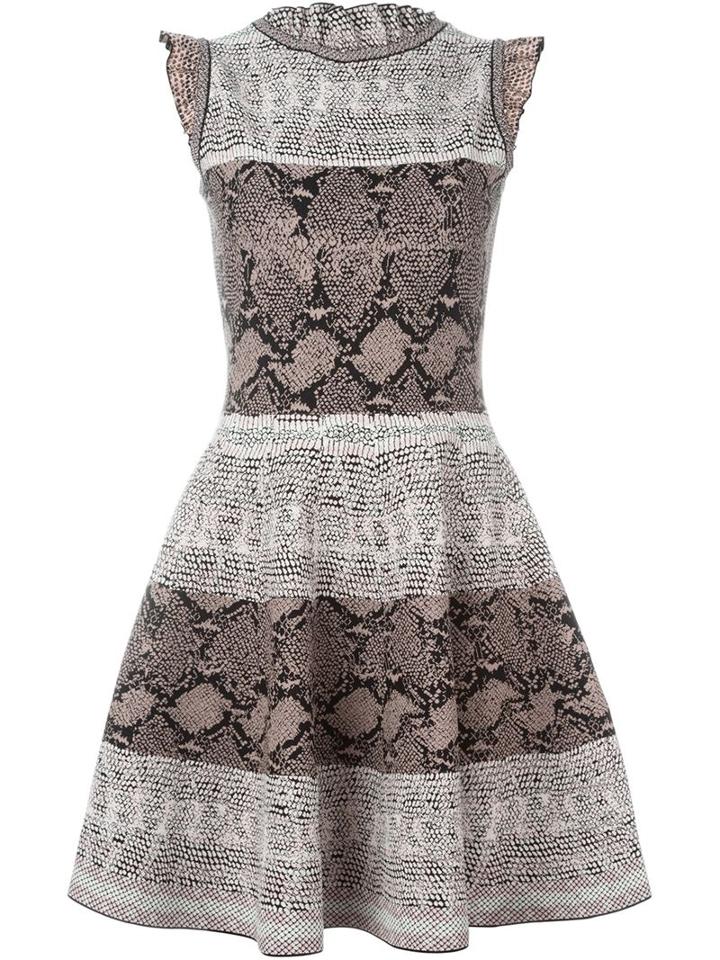 Alexander Mcqueen A-line Dress, Women's, Size: S, Pink/purple, Viscose/polyester