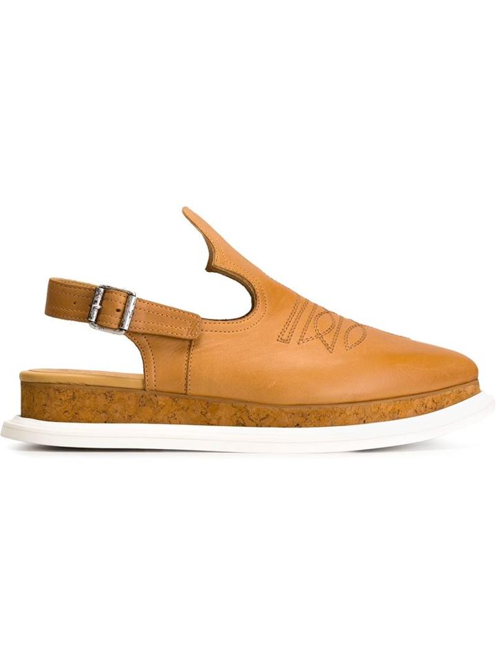 Mm6 Maison Margiela Western Slingback Loafers