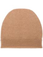 Roberto Collina Knitted Beanie Hat - Neutrals