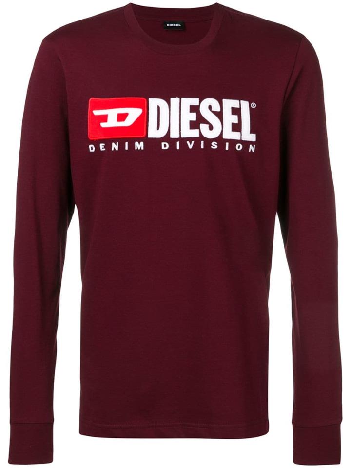 Diesel Embroidered Logo Jersey Sweater